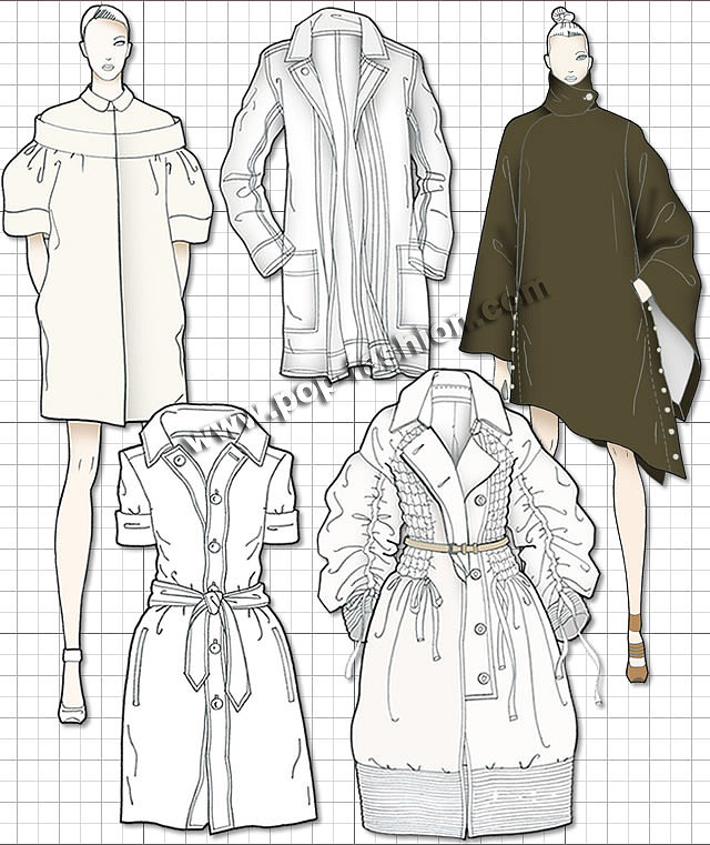 {浦東}(服装设计图片礼服) {浦東}(服装设计图片礼服)